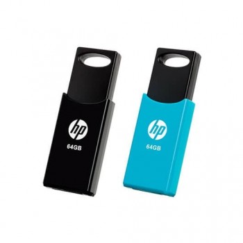 PENDRIVE HP 64GB USB 20 V212W NEGRO AZUL PACK 2