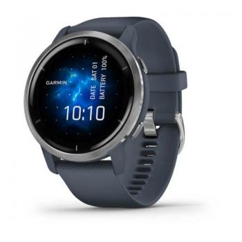 Smartwatch Garmin Venu 2 Notificaciones/ Frecuencia Cardíaca/ GPS/ Azul Grafito y Plata - Imagen 1