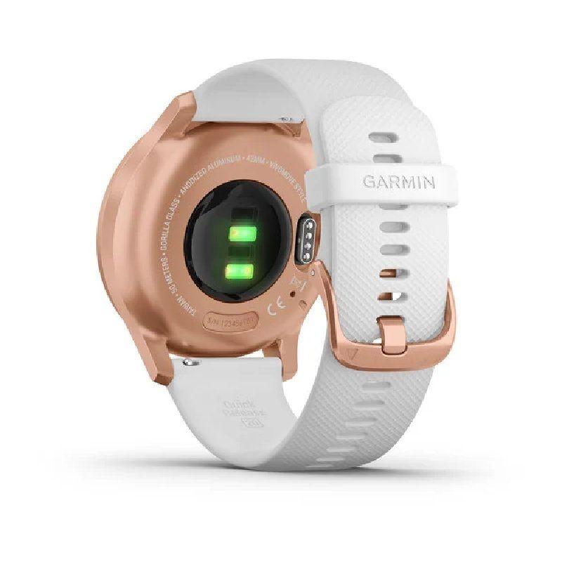 Smartwatch Garmin Vívomove Notificaciones/ GPS/ Oro Rosa y Blanco