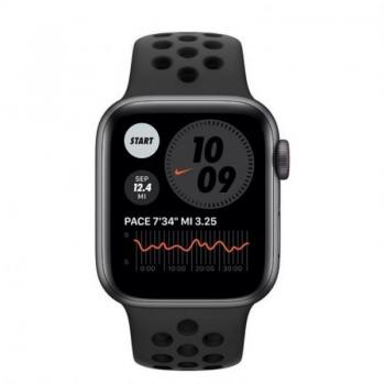 Apple Watch SE/ GPS/ Cellular/ 40mm/ Caja de Aluminio en Gris Espacial/ Correa Nike Deportiva Antracita y Negra - Imagen 2