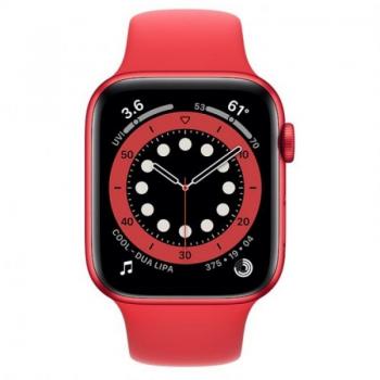 Apple Watch Series 6/ GPS/ 44mm/ Caja de Aluminio en Rojo/ Correa Deportiva Roja - Imagen 2