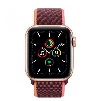 Apple Watch SE/ GPS/ Cellular/ 40mm/ Caja de Aluminio en Oro/ Correa Loop Deportiva Ciruela - Imagen 2