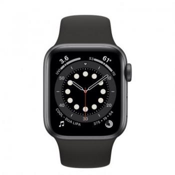 Apple Watch Series 6/ GPS/ 40mm/ Caja de Aluminio en Gris Espacial/ Correa Deportiva Negra - Imagen 2