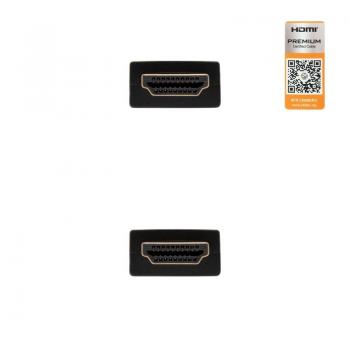 Cable HDMI 2.0 4K Nanocable 10.15.3600/ HDMI Macho - HDMI Macho/ 0.5m/ Certificado/ Negro - Imagen 3