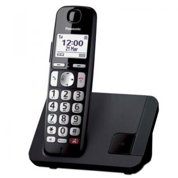 Teléfono Inalámbrico Panasonic KX-TGE250SPB/ Negro - Imagen 1
