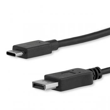 Cable de 1,8m USB-C a DisplayPort - 4K 60Hz - Negro - Imagen 1