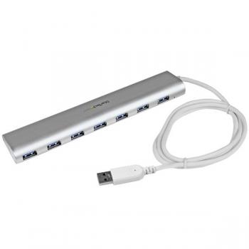 Concentrador USB 3.0 de 7 Puertos - Hub con Cable Incorporado - Imagen 1