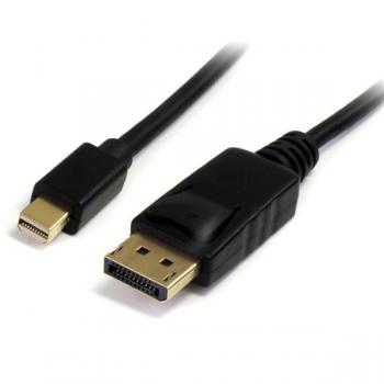 Cable de 4m Adaptador de Mini DisplayPort Macho a DisplayPort Macho- Negro - Imagen 1