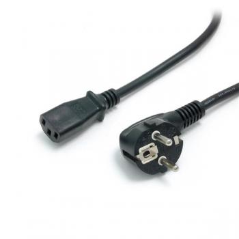 Cable de Alimentación Corriente de 1,8m para Ordenador PC C13 a Clavija Europea Europlug - CEE 7/16 - Imagen 1