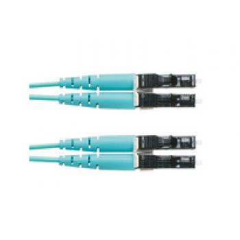 1m LC - LC OM3 cable de fibra optica Color aguamarina - Imagen 1