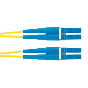 1m OS2 LC Duplex cable de fibra optica Azul, Amarillo - Imagen 1