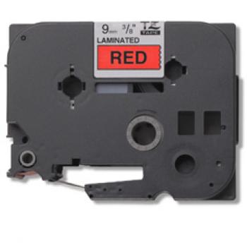 Gloss Laminated Labelling Tape - 9mm, Black/Red cinta para impresora de etiquetas TZ - Imagen 1