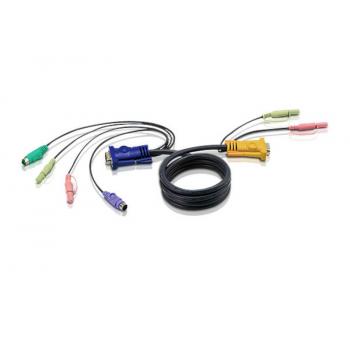 Cable KVM PS/2 con audio y SPHD 3 en 1 de 3 m - Imagen 1