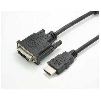 NX080200101 adaptador de cable de vídeo 0,15 m HDMI tipo A (Estándar) DVI-D Negro - Imagen 1