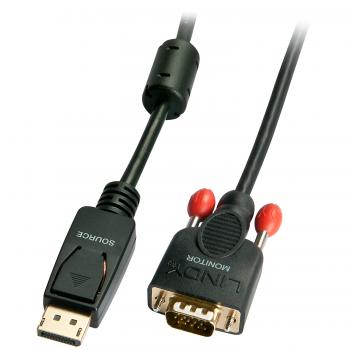 41940 adaptador de cable de vídeo 0,5 m VGA (D-Sub) DisplayPort Negro - Imagen 1
