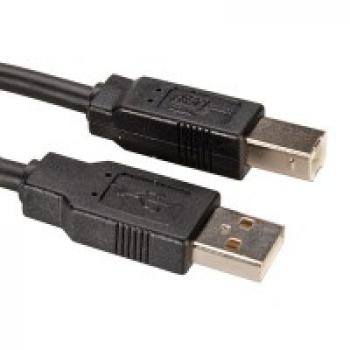 4.5m USB2.0 cable USB 4,5 m USB A USB B Negro - Imagen 1
