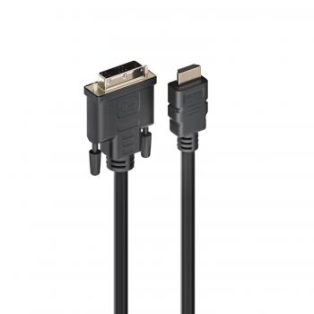 EC1350 adaptador de cable de vídeo 2 m HDMI tipo A (Estándar) DVI-D Negro - Imagen 1