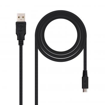 CABLE USB 2.0, TIPO A/M-MICRO USB B/M, 0.8 M - Imagen 1