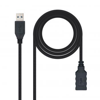CABLE USB 3.0, TIPO A/M-A/H, NEGRO, 1.0 M - Imagen 1