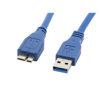 CA-US3M-10CC-0005-B cable USB 0,5 m Micro-USB A USB A Azul - Imagen 1