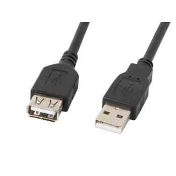 CA-USBE-10CC-0050-BK cable USB 5 m USB 2.0 USB A Negro - Imagen 1