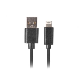 CA-USLM-10CU-0030-BK cable USB 3 m USB 2.0 USB A USB C/Lightning Negro - Imagen 1