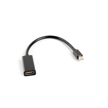 AD-0005-BK adaptador de cable de vídeo 0,2 m Mini DisplayPort HDMI tipo A (Estándar) Negro - Imagen 1
