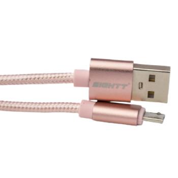 ECM-1P cable USB 1 m USB 2.0 USB A Micro-USB B Rosa - Imagen 1