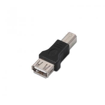 10.02.0002 cable gender changer USB 2.0 B USB 2.0 A Negro - Imagen 1