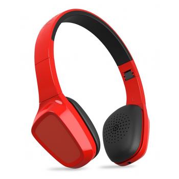 428359 auricular y casco Auriculares Diadema Conector de 3,5 mm Bluetooth Rojo - Imagen 1