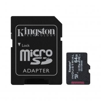 Industrial memoria flash 64 GB MicroSDXC UHS-I Clase 10 - Imagen 1