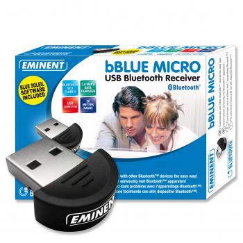 bBLUE MICRO USB Bluetooth Receiver Class 2 - 20 m 3Mbit/s adaptador y tarjeta de red - Imagen 1