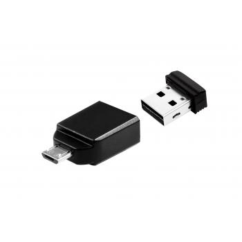 Nano - Unidad USB de 32 GB con adaptador Micro USB - Negro - Imagen 1