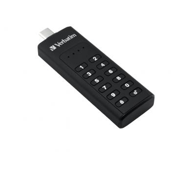Keypad Secure - Unidad USB-C de 32 GB Cifrada con un teclado integrado de acceso - Negro - Imagen 1