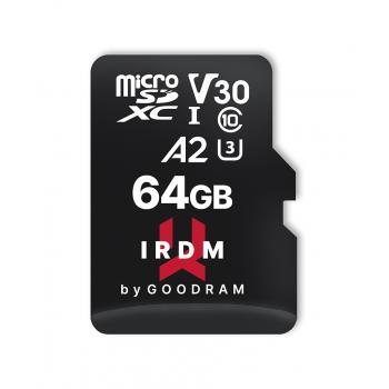 MICROCARD IRDM M2AA A2 memoria flash 64 GB MicroSDHC UHS-I - Imagen 1