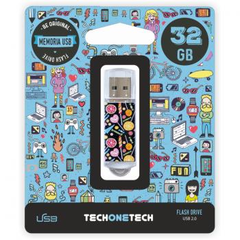 TEC4001-32 unidad flash USB 32 GB USB tipo A 2.0 Multicolor - Imagen 1