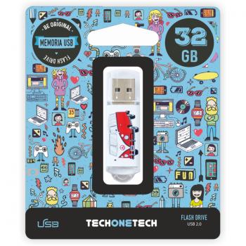 TEC4004-32 unidad flash USB 32 GB USB tipo A 2.0 Multicolor - Imagen 1