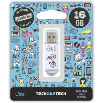TEC4005-16 unidad flash USB 16 GB USB tipo A 2.0 Multicolor - Imagen 1