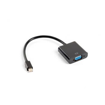 AD-0006-BK adaptador de cable de vídeo 0,2 m VGA (D-Sub) Mini DisplayPort Negro - Imagen 1