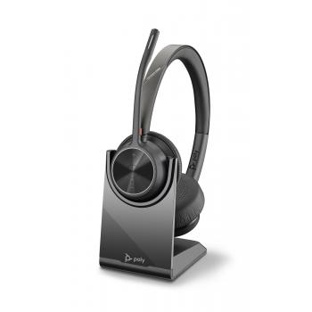 Voyager 4320 UC Auriculares Diadema USB tipo A Bluetooth Base de carga Negro - Imagen 1