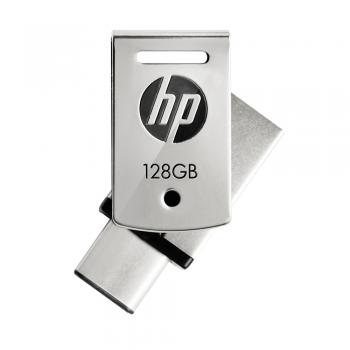 x5000m unidad flash USB 128 GB USB Type-A / USB Type-C 3.2 Gen 1 (3.1 Gen 1) Acero inoxidable - Imagen 1