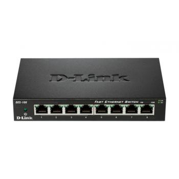 DES-108 switch No administrado Fast Ethernet (10/100) Negro - Imagen 1