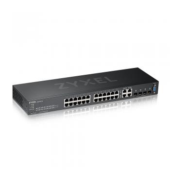 GS2220-28 Gestionado L2 Gigabit Ethernet (10/100/1000) Negro - Imagen 1