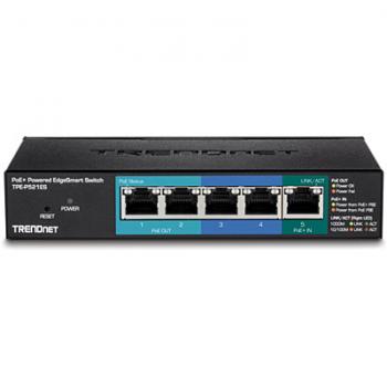 TPE-P521ES switch Gestionado Gigabit Ethernet (10/100/1000) Negro Energía sobre Ethernet (PoE) - Imagen 1