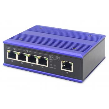 Conmutador Ethernet de alta velocidad industrial de 4 puertos + 1 puerto de enlace ascendente - Imagen 1