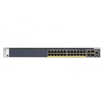 M4300-28G-PoE+ Gestionado L2/L3/L4 10G Ethernet (100/1000/10000) Energía sobre Ethernet (PoE) 1U Negro - Imagen 1
