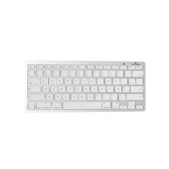 BS-KB-MICRO/BT/SP teclado Bluetooth QWERTY Español Plata, Blanco - Imagen 1