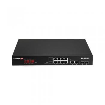 GS-5210PL switch Gestionado Gigabit Ethernet (10/100/1000) Negro - Imagen 1