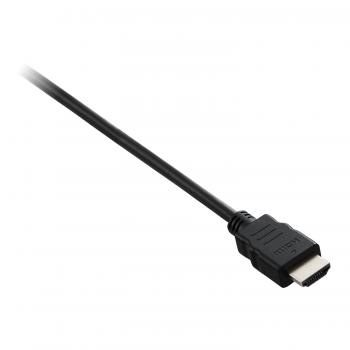 Cable negro de vídeo con conector HDMI macho a HDMI macho 2m 6.6ft - Imagen 1