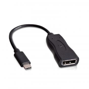 USB-C(m) a Displayport(h) adaptator negro - Imagen 1